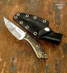 UK Custom bushcraft knife Stag Antler