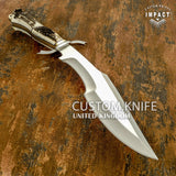 IMPACT CUTLERY FULL TANG STAG BOWIE KNIFE