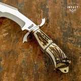 IMPACT CUTLERY FULL TANG STAG BOWIE KNIFE