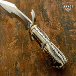 IMPACT CUTLERY FULL TANG STAG BOWIE KNIFE