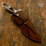 IMPACT CUTLERY FULL TANG STAG BOWIE KNIFE