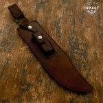 IMPACT CUSTOM DAMASCUS BOWIE CROWN ANTLER
