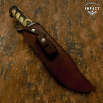 IMPACT CUSTOM DAMASCUS BOWIE CROWN ANTLER