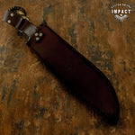 IMPACT CUSTOM DAMASCUS BOWIE CROWN ANTLER