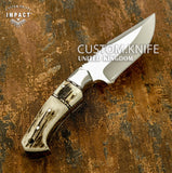 IMPACT CUSTOM STAG ANTLER SKINNING KNIFE