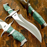 IMPACT CUTLERY RARE CUSTOM D2 ART BOWIE KNIFE
